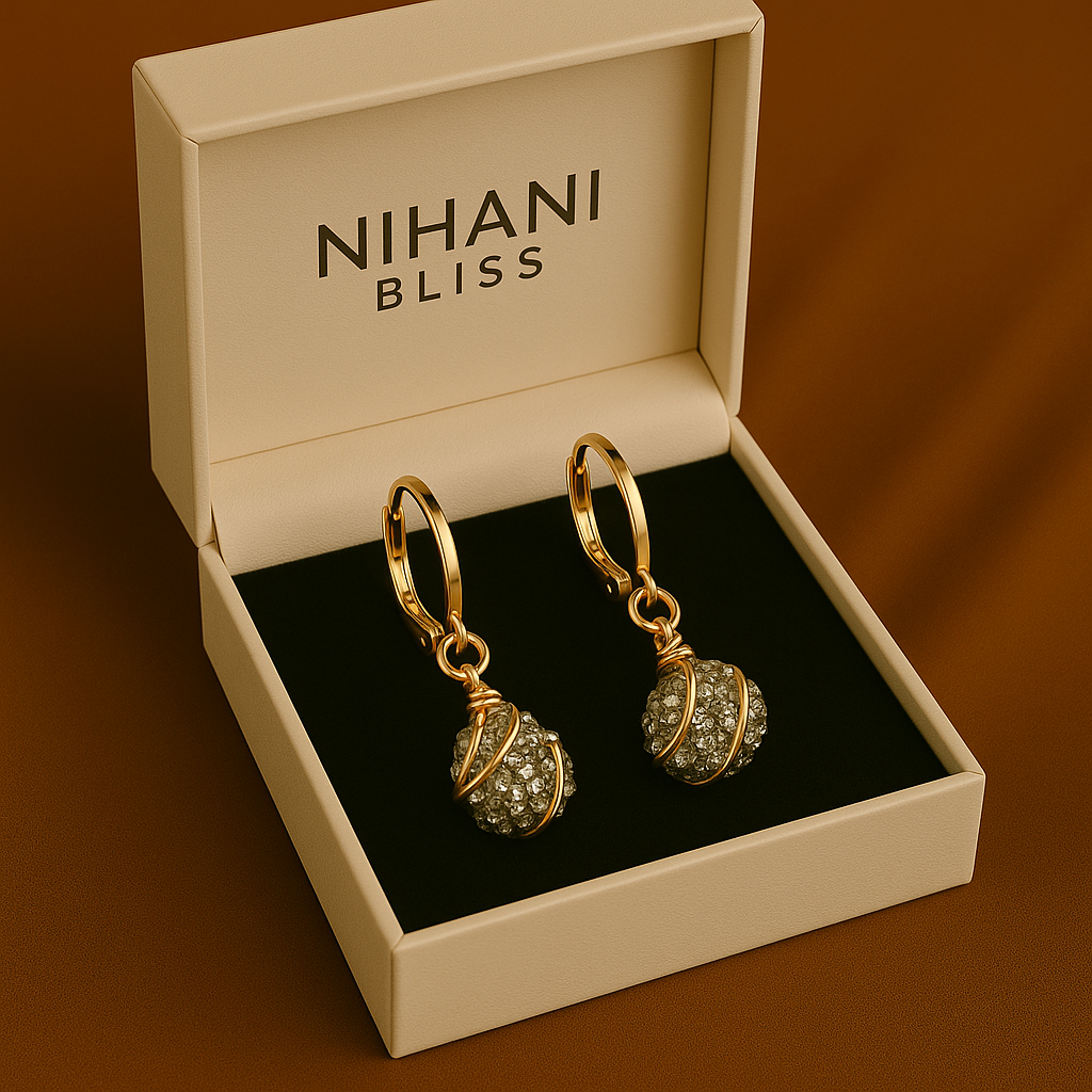 Pyrite Healing Crystal Earrings