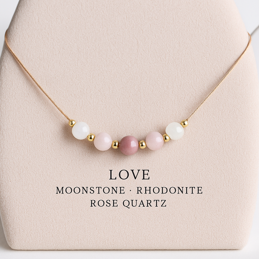 💖 Love Manifestation Crystal Necklace