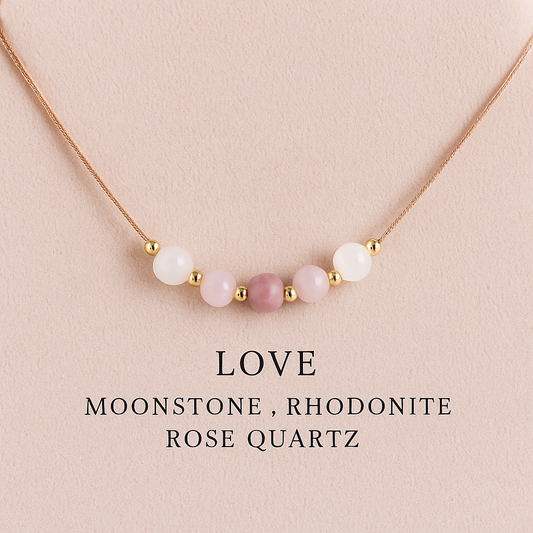 💖 Love Manifestation Crystal Necklace