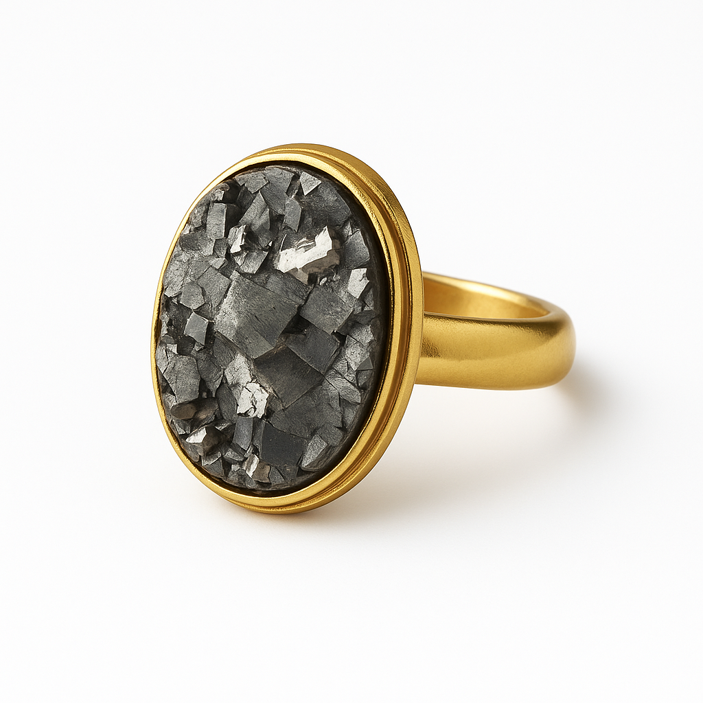 Golden Pyrite Ring