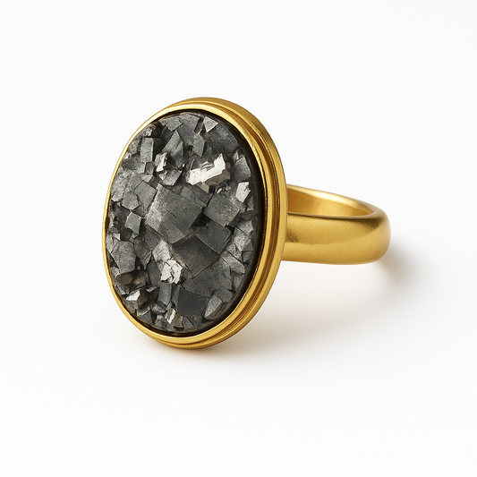 Golden Pyrite Ring