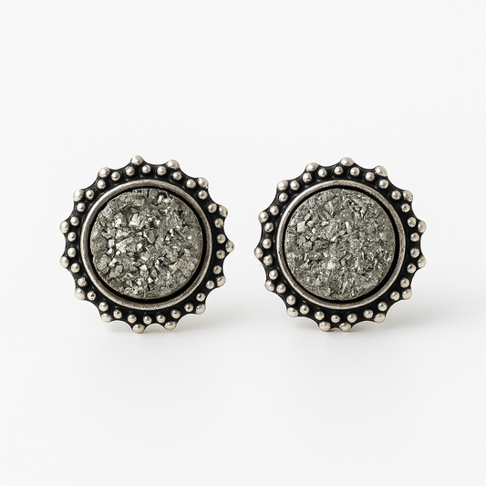 Pyrite Stud Earrings