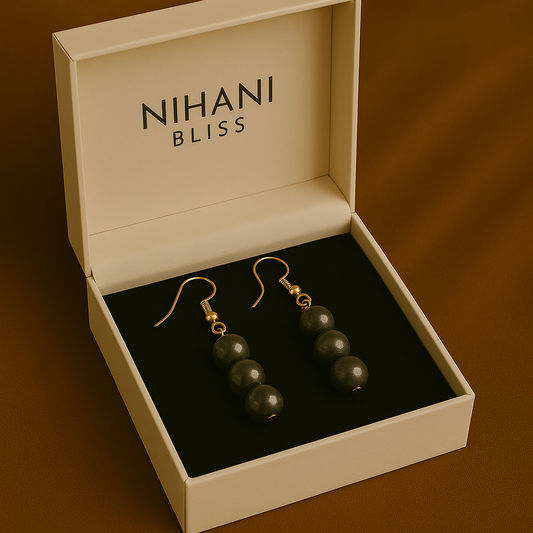 Wealth Magnet Pyrite Energy Earrings
