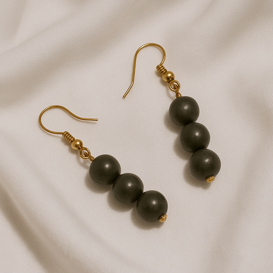 Wealth Magnet Pyrite Energy Earrings