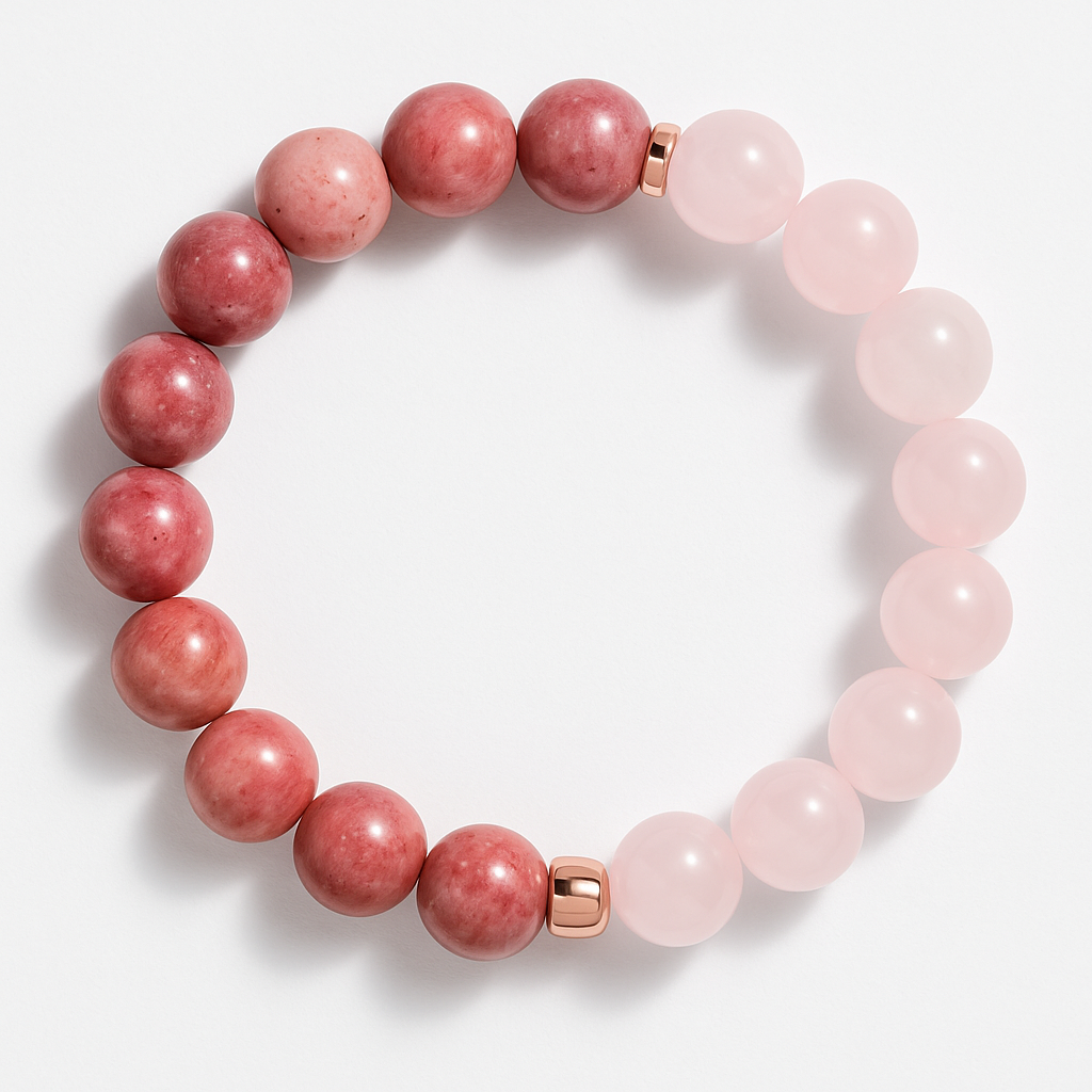 Rose Quartz & Rhodonite Healing Bracelet