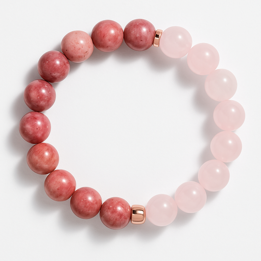 Rose Quartz & Rhodonite Healing Bracelet