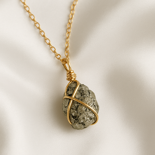 Natural Raw Pyrite Necklace