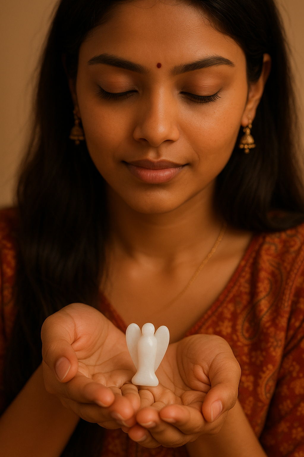 White Quartz Angel Crystal