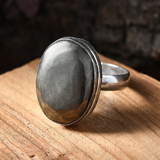 Pyrite Adjustable Ring