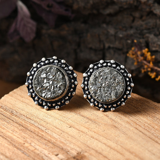 Pyrite Stud Earrings