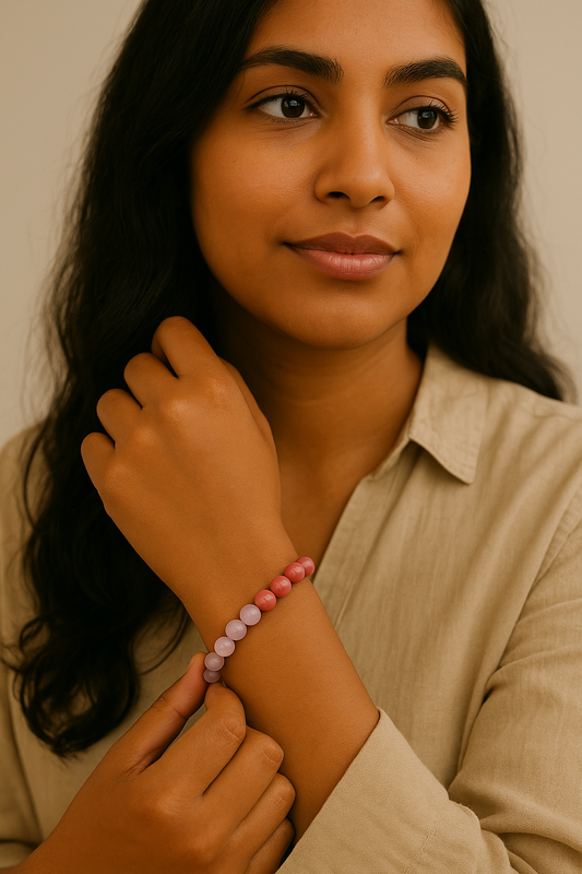 Rose Quartz & Rhodonite Healing Bracelet