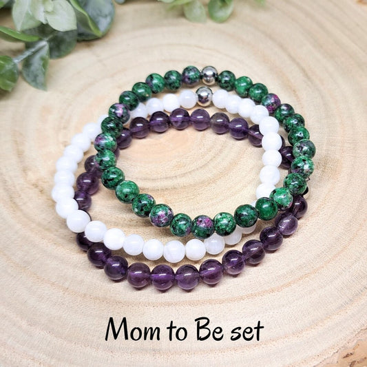 Mom To Be Bracelet Set