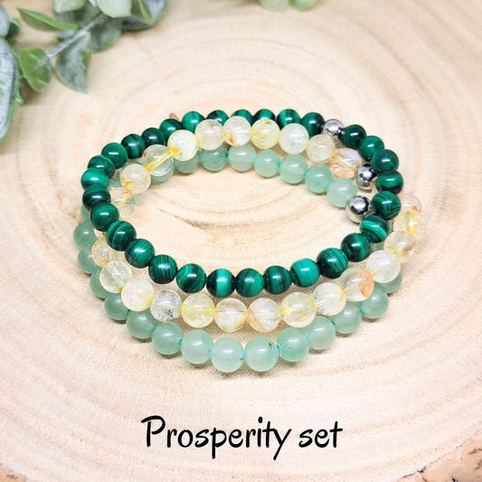 PROSPERITY Crystal Bracelet Set