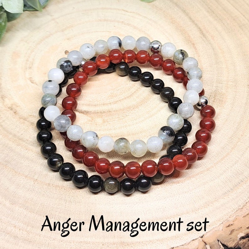 Anger Management & Emotional Healing Bracelet Set